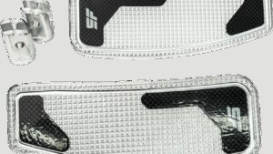 SLYFOX Mini Floorboards - Chrome Polished - Male Mount - M8