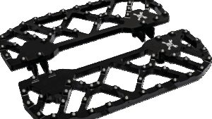 BURLY BRAND MX-Evolution Floorboards - Rider - Black - FLH/FLT '85-'24