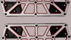 KODLIN USA NXL Floorboards - Black w/ Red Accent