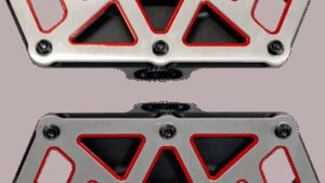 KODLIN USA NXL Mini Floorboards - Black w/ Red Accent