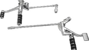 DRAG SPECIALTIES Forward Control - 2" Extended - Chrome - XL