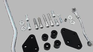 DRAG SPECIALTIES Reduced Reach Forward Control Relocation Kit - 2" Rearward - XL