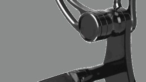 HAWG HALTERS Forward Control - 18+ Softail - Black Anodized - Standard - Folding Rubber Inlay Pegs - Solid Lever