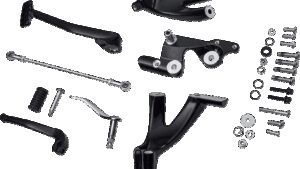 DRAG SPECIALTIES Forward Control Kit - Black - FL/FX