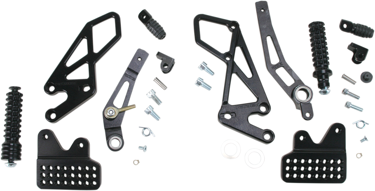 VORTEX V2 Rearset - Black - GSXR6/7