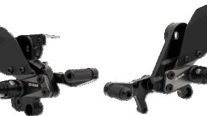 GILLES TOOLING Adjustable Rearset - AS31GT - Black - Suzuki