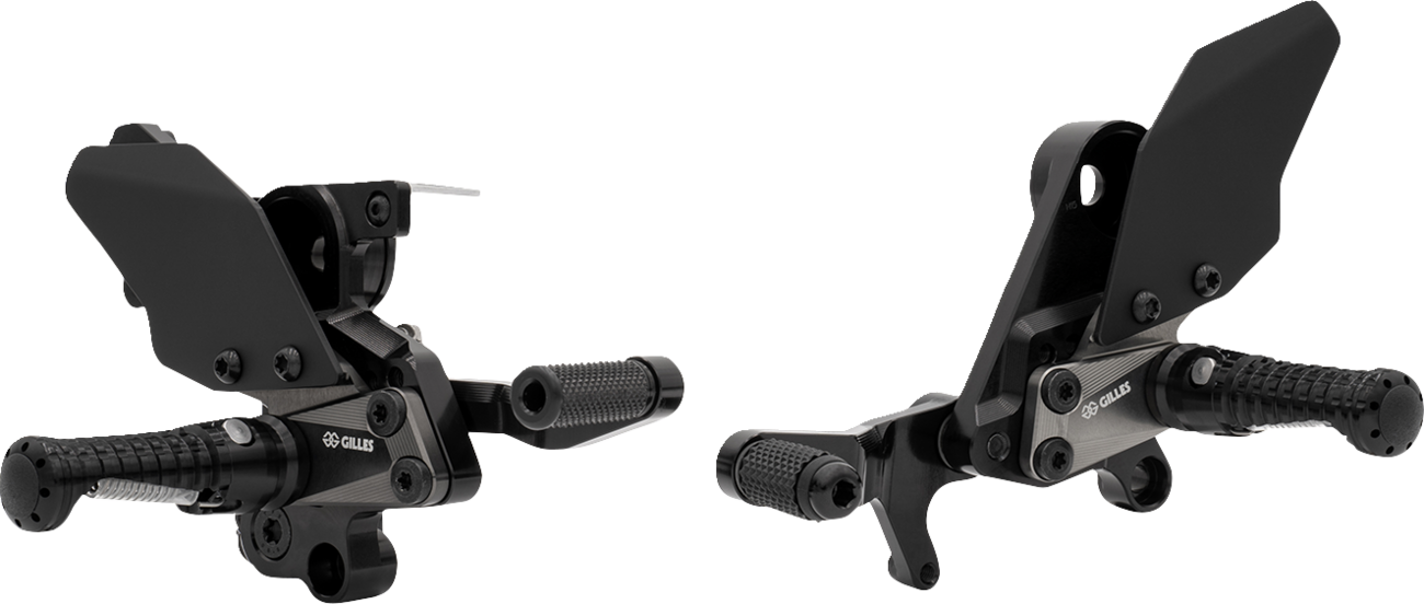 GILLES TOOLING Adjustable Rearset - AS31GT - Black - Suzuki