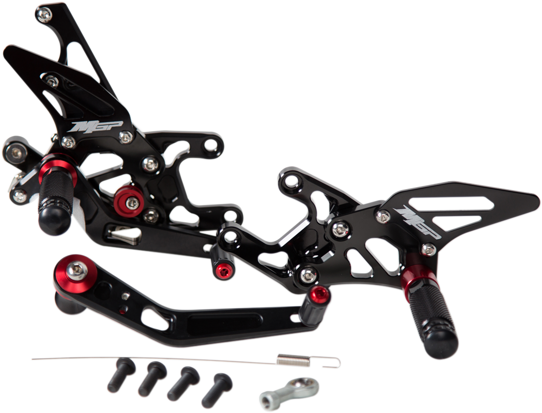 MGP Rearset - Black - Honda
