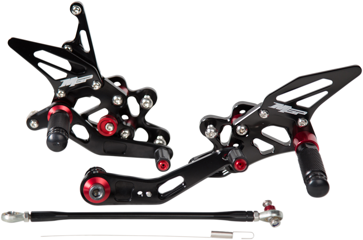 MGP Rearset - Black - Suzuki
