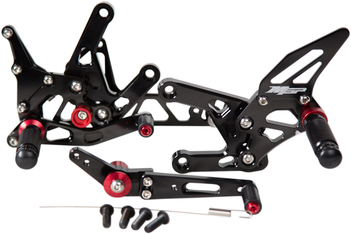 MGP Rearset - Black - Yamaha