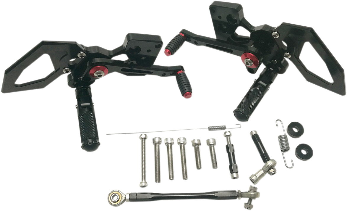 MGP Rearset - Black - Kawasaki
