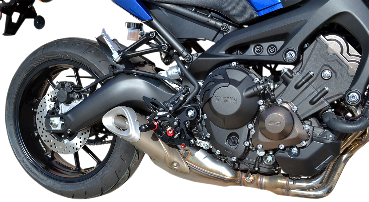 MGP Rearset - Black - Yamaha