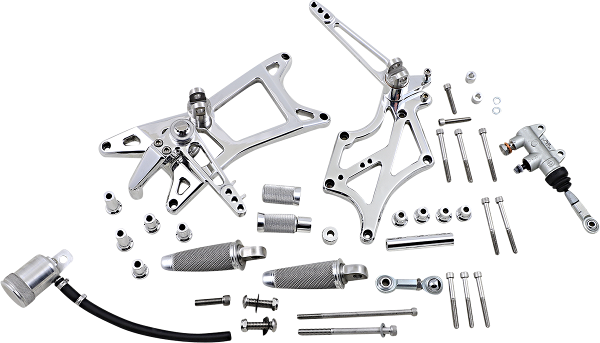 SPEED MERCHANT Mid-Controls - with Pegs - Polished - FL '17-'22