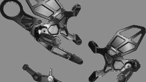 VORTEX Rearset - Black - S1000RR