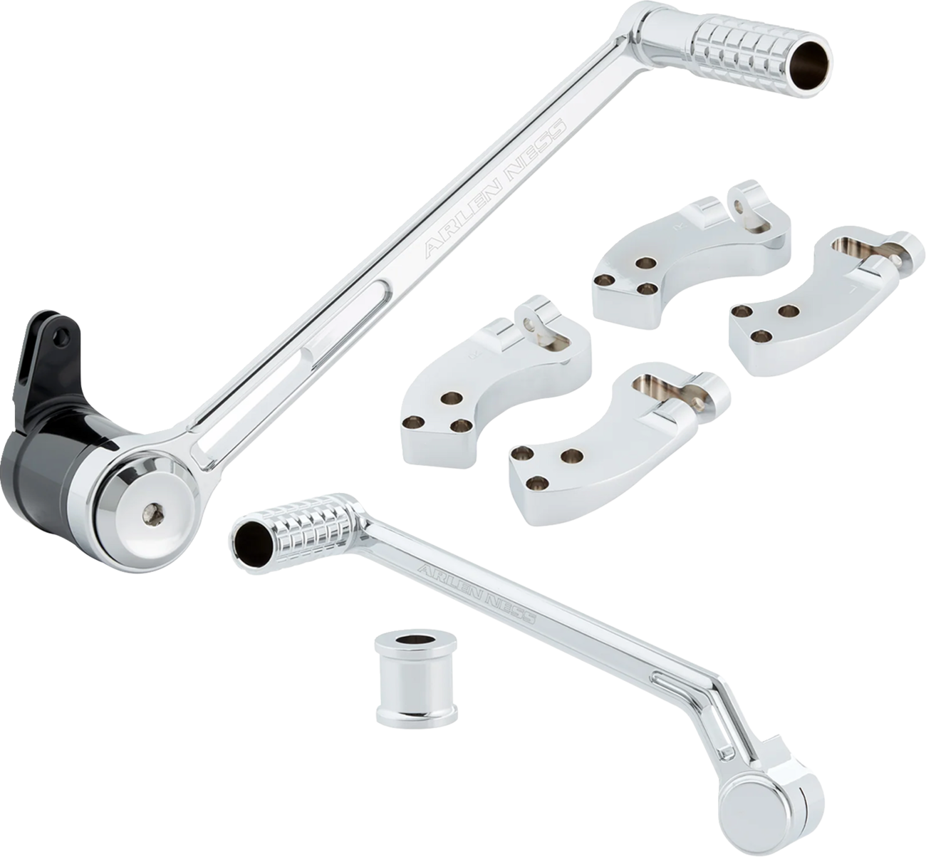 ARLEN NESS Extended Foot Control Kit - 3" - Chrome