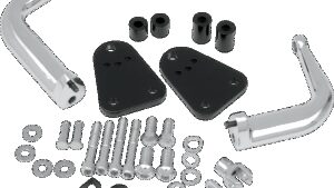 DRAG SPECIALTIES Highway Peg Mount - Black/Chrome - XL