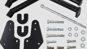 RIVCO PRODUCTS Highway Peg Mounts - Cam-Am Sypder Roadster - Black