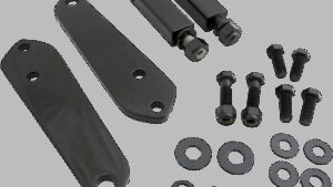 DRAG SPECIALTIES Highway Peg Mount - Black - FXD