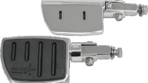 RIVCO PRODUCTS Flatfoot Wide Pegs - Chrome