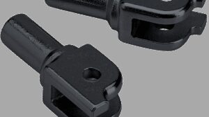 BILTWELL Footpeg Mount - Black - Softail