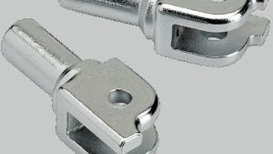 BILTWELL Footpeg Mount - Chrome - Softail