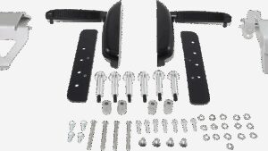 RIVCO PRODUCTS Highway Mounts and Pegs - Black/Silver - GL 1800 '18-'23