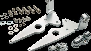 CIRO Highway Peg Mounts - Driver - Chrome - Indian