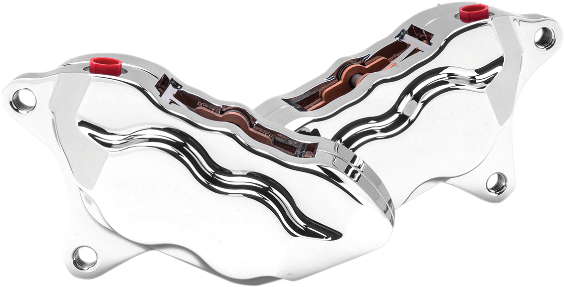 HAWG HALTERS 4-Piston Caliper - Dual Disc - Front - Chrome