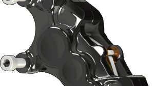 ARLEN NESS 6-Piston Caliper - Front Left - Black - 11.8"