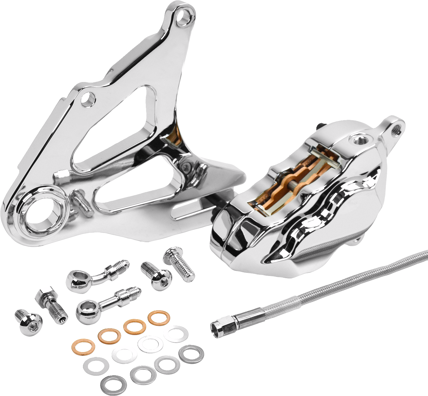 HAWG HALTERS Rear Caliper - Chrome
