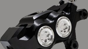 PERFORMANCE MACHINE (PM) Caliper - 137 X 4B - Right - Black Anodized with Clear Bore Caps