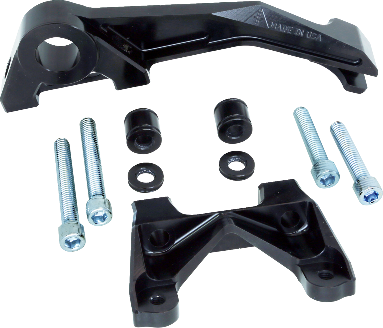 ALLOY ART Multi Brake Caliper Mount - 108mm Bolt Center - Black - Super Sport