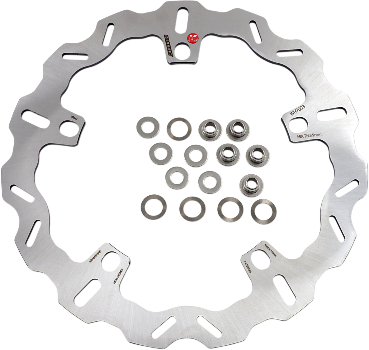 RC COMPONENTS Brake Rotor - Front Left - Revolt - Chrome - Image 2