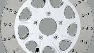 RC COMPONENTS Brake Rotor - Front Left - Revolt - Chrome