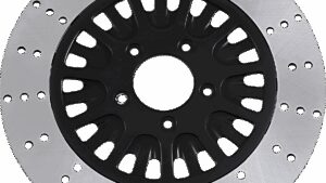 RC COMPONENTS Front Rotor - Left - 11.8" - Illusion - Black