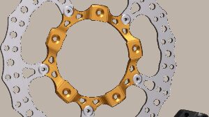 ARLEN NESS Rotor 14" - Front Left - Gold