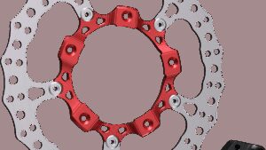 ARLEN NESS Rotor 14" - Front Right - Red