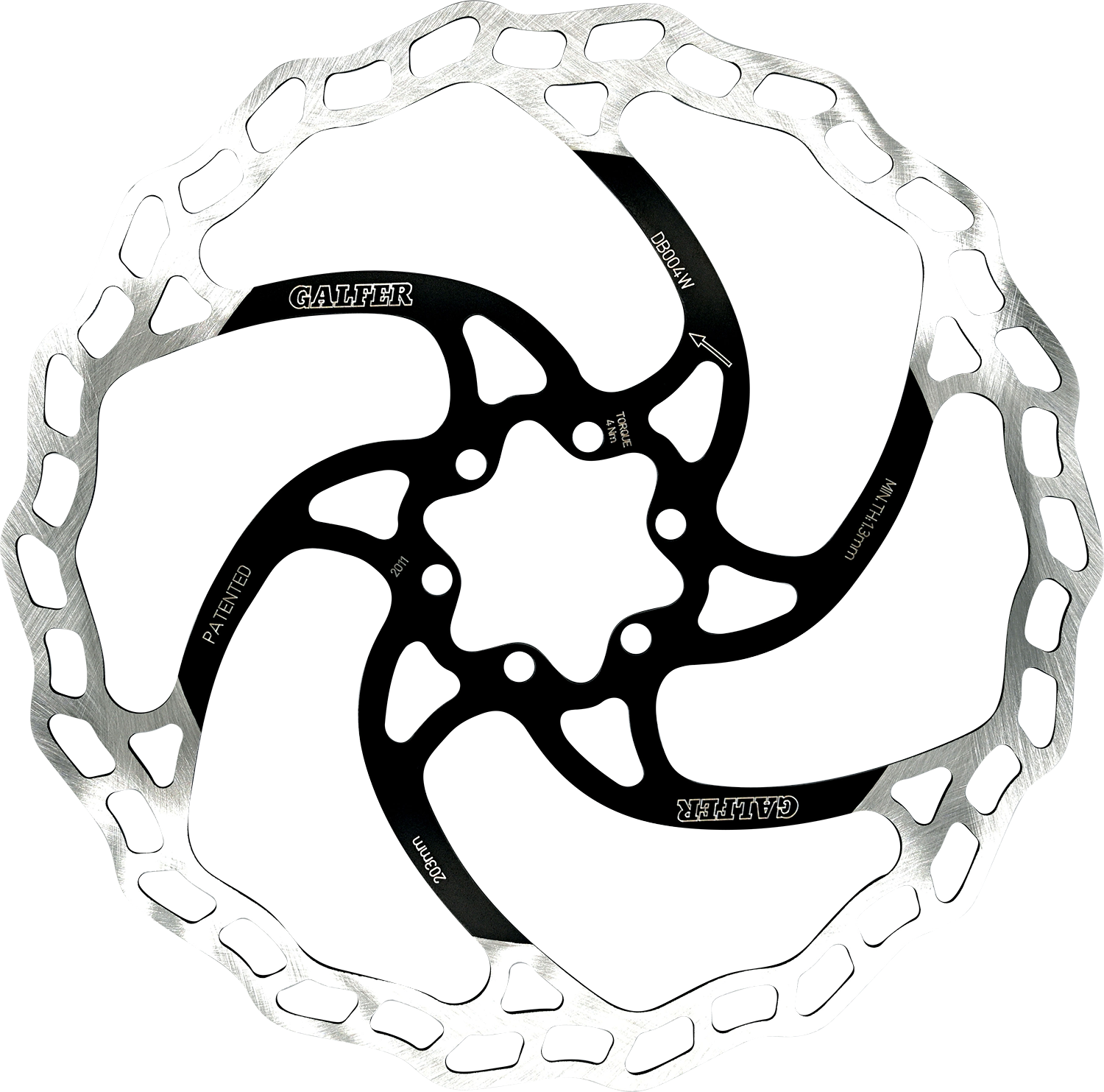 SBS Design "D" 10-Spoke Brake Rotor - Image 2