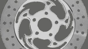 RC COMPONENTS Brake Rotor - Right Front - Savage - Chrome