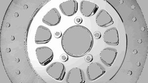 RC COMPONENTS Brake Rotor - Front Left - Dynasty - Chrome