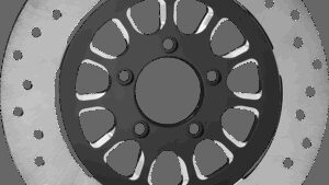 RC COMPONENTS Brake Rotor - Front Right - Dynasty - Anodized Black