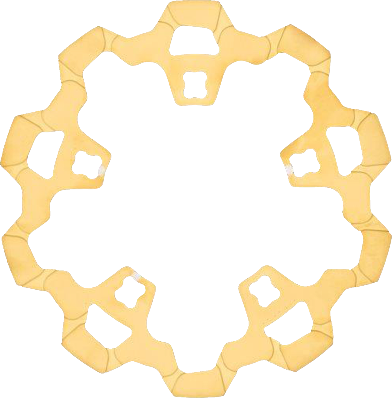 LYNDALL RACING BRAKES LLC Rotor with Gas Slots - Prodigy/Enforcer - Gold - 11.8"