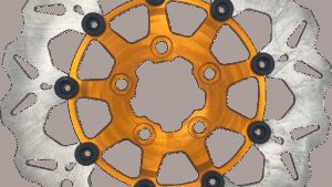 GBRAKES Brake Rotor - Rear - Orange