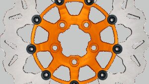 GBRAKES Brake Rotor - Rear - Orange