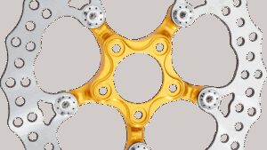 ARLEN NESS Spider Rotor - 11.8" - Gold - Rear