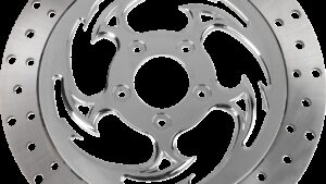 RC COMPONENTS Floating Brake Rotor - Front Left - Savage - 320 mm - Chrome