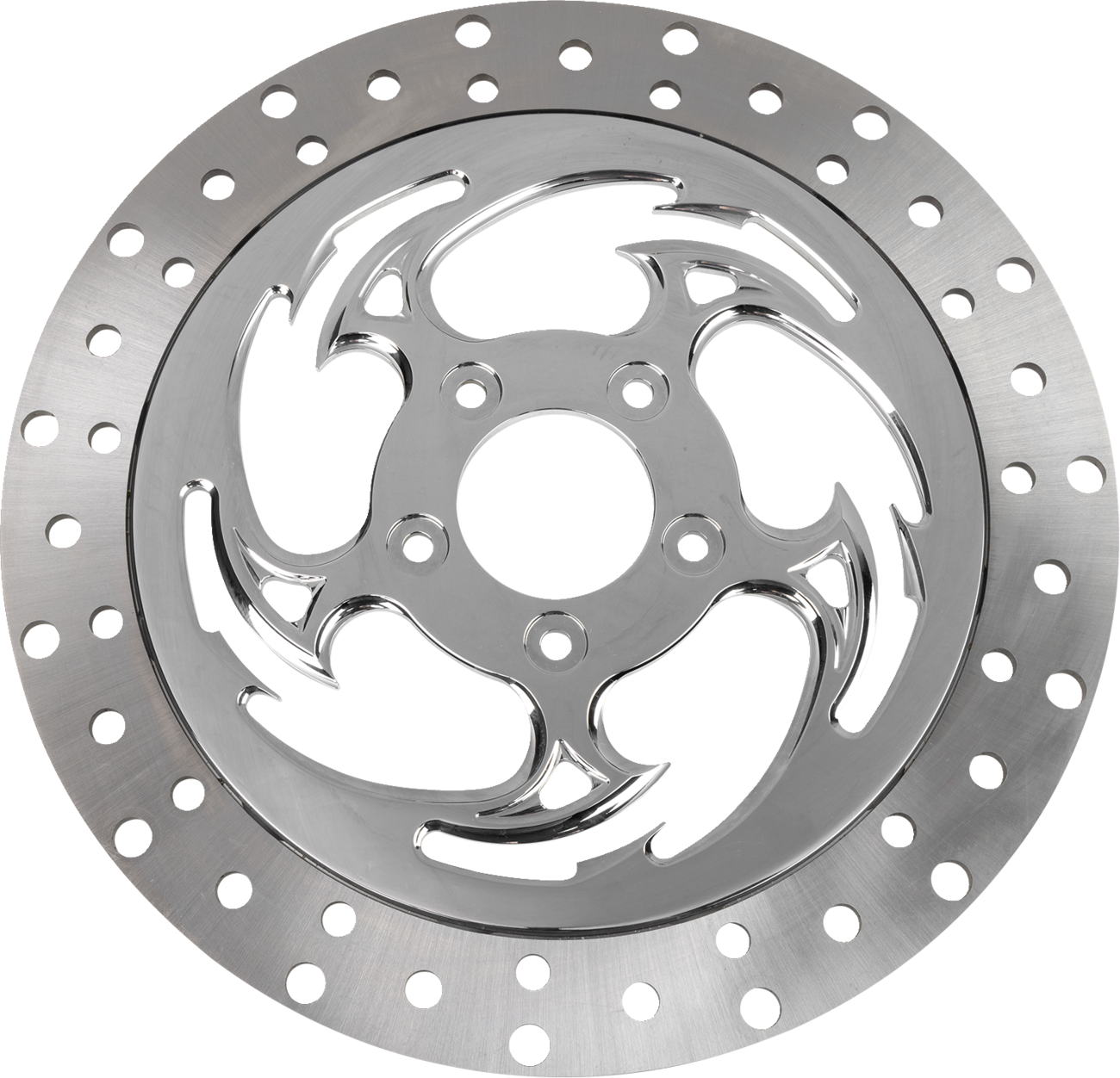 RC COMPONENTS Floating Brake Rotor - Front Left - Savage - 320 mm - Chrome