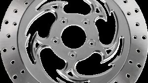 RC COMPONENTS Floating Brake Rotor - Front Right - Savage - 320 mm - Chrome