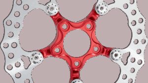 ARLEN NESS Spider Rotor - 12-19/32" - Red - Front