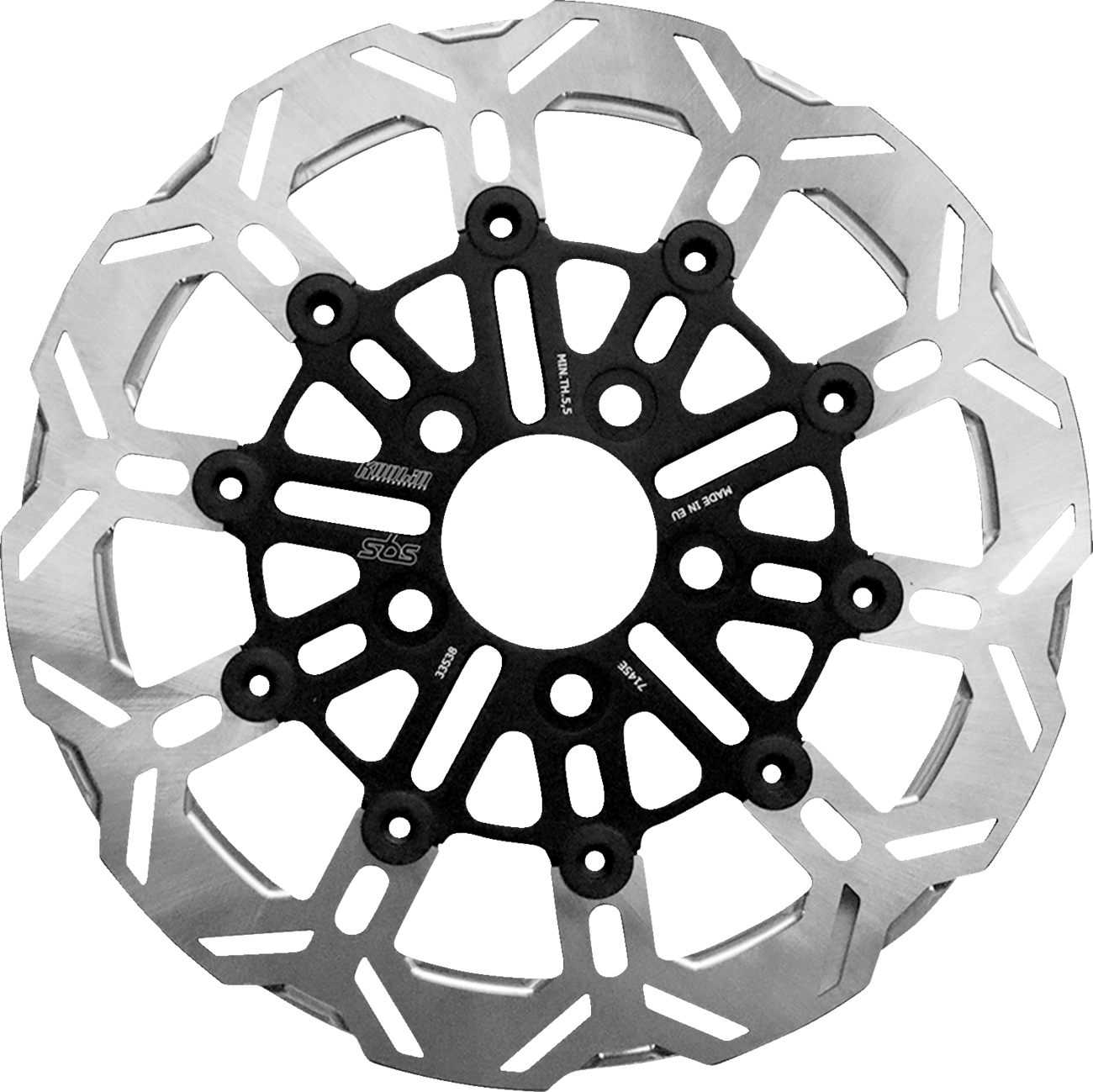 SBS Design "D" 10-Spoke Brake Rotor